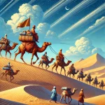 الرحلات التجارية عبر الصحراء: طريق الحرير العربي