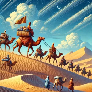الرحلات التجارية عبر الصحراء: طريق الحرير العربي